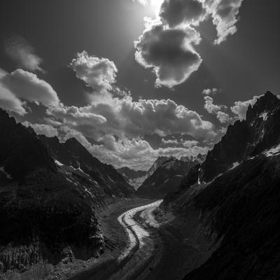 Mountains in Black & White