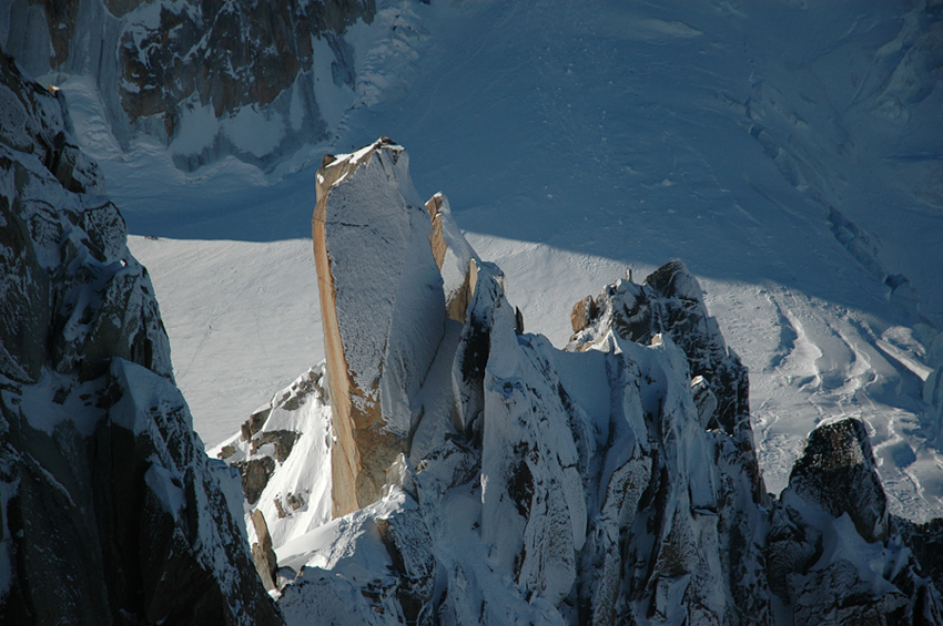 Arête des Cosmiques, Chamonix, France.